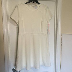 ELLE  Womens Size XL White Midi Dress
